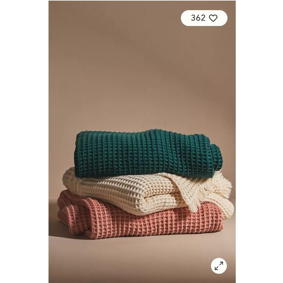 Woven Waffle Throw Blanket - Thumbnail 3